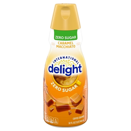 International Delight Sugar Free Caramel Macchiato Coffee Creamer, 32 Fluid Ounce
