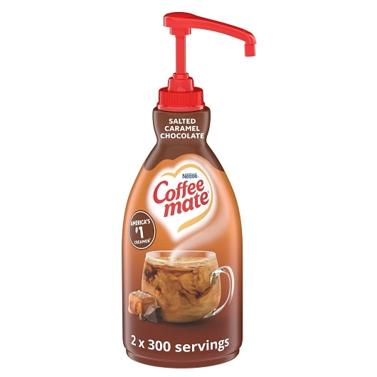 Coffee Mate Salted Caramel Chocolate Pump Concentrate Liquid Creamer, 1.58 Quart