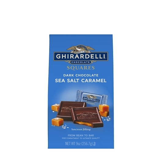 Ghirardelli Dark Chocolate Sea Salt Caramel Squares, 0.57 Pound