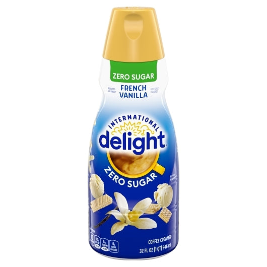 International Delight Sugar Free French Vanilla Coffee Creamer, 32 Fluid Ounce