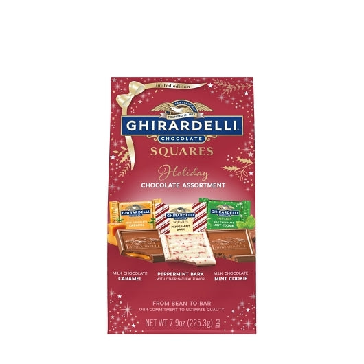 Ghirardelli Holiday Assorted Square, 0.5 Pound
