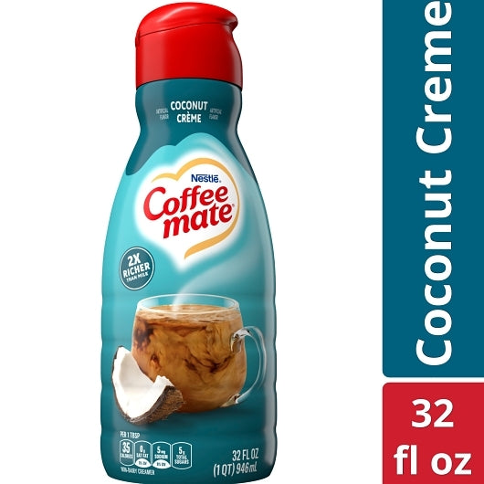 Coffee Mate Liquid Coconut Cream, 32 Fluid Ounce