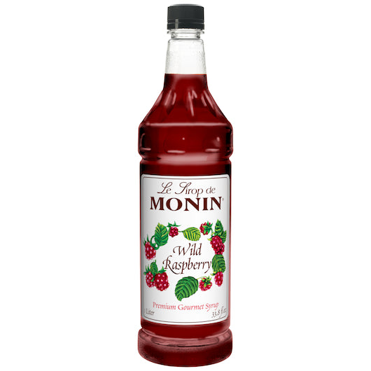Monin Wild Raspberry Syrup, 1 Liter