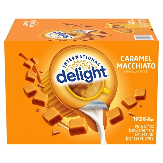 International Delight Aseptic Caramel Macchiato Portion Control Liquid Creamer