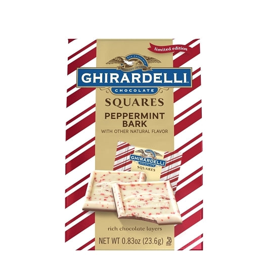 Ghirardelli Prepak Display Quickset Peppermint Bark Extra Small Squab, 0.07 Pound