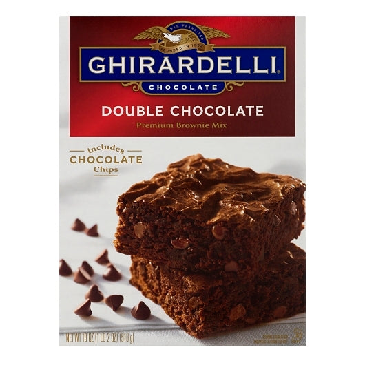 Ghirardelli Double Chocolate Brownie Brownie Mix, 18 Ounce