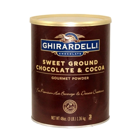 Ghirardelli Sweet Ground Hot Chocolate Cocoa Can, 3 Pound