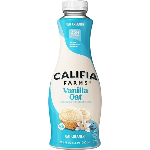Califia Farms Vanilla Oat Creamer, 25.4 Fluid Ounce