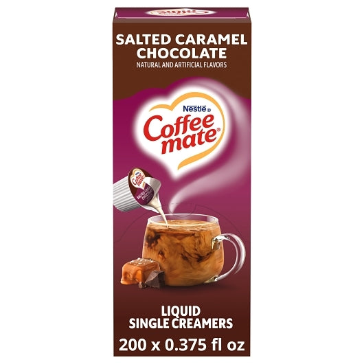 Coffee Mate Salted Caramel Chocolate Flavor Liquid Creamer Singles, 18.7 Fluid Ounce